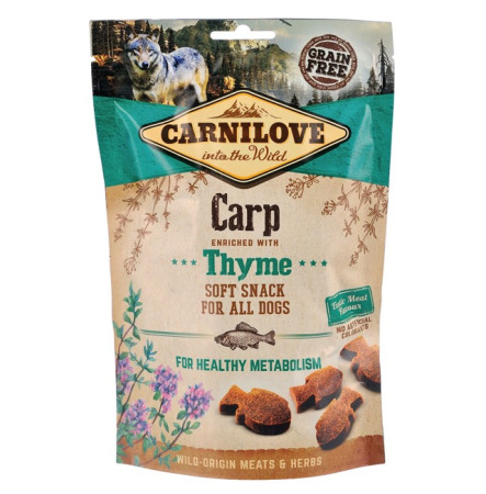 Carnilove Dog Soft Snack з коропом і чебрецем для собак 200 г